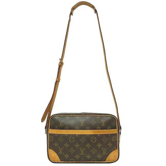 LOUIS VUITTON Shoulder Bag Trocadero 27 Brown Beige Gold Monogram M51274 Canvas Nume MB1024