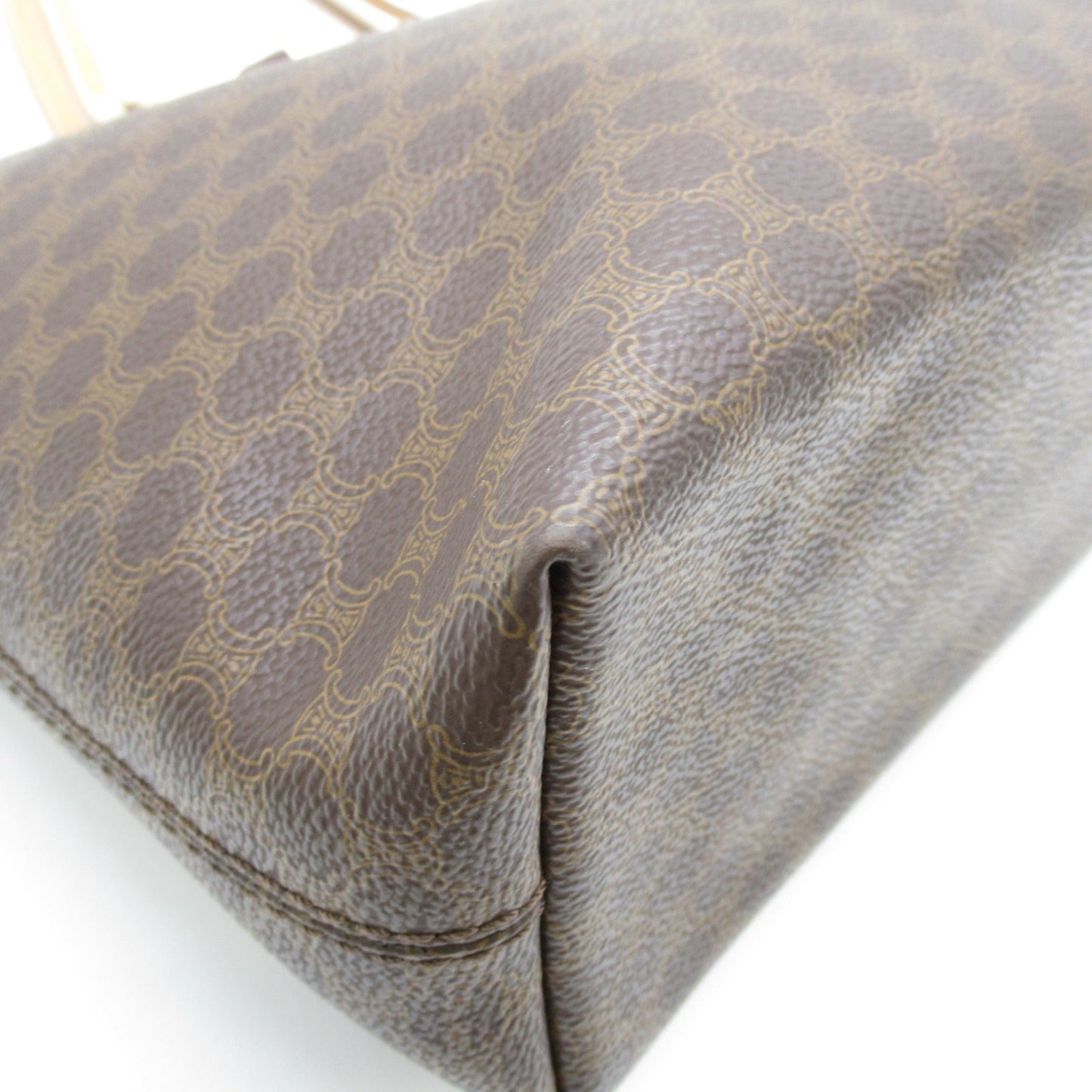 Celine Tote Bag Brown PVC coated canvas