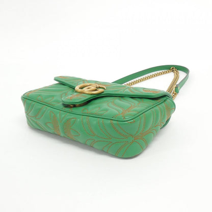 Gucci Gg Marmont Green Quilting Shoulder Bag