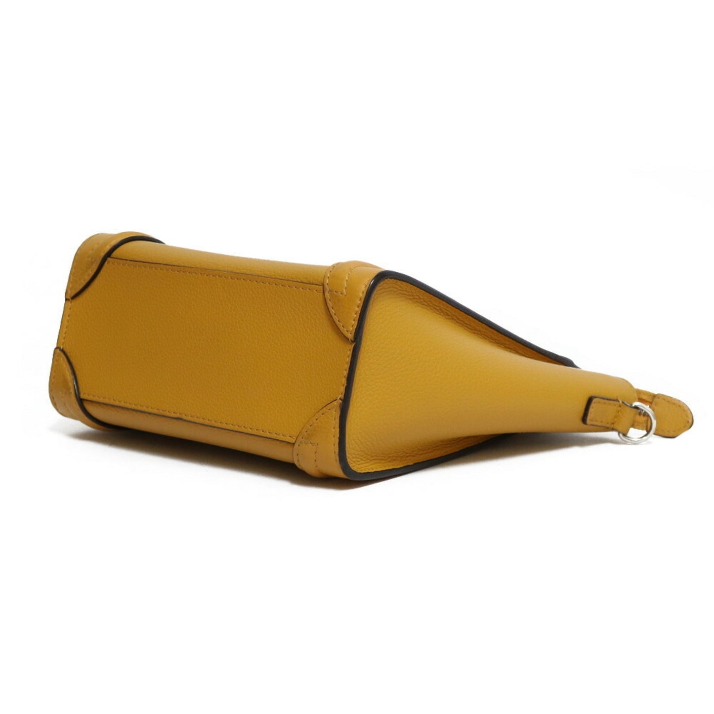 Celine Shoulder Bag Handbag Luggage Nano Yellow Ladies Leather
