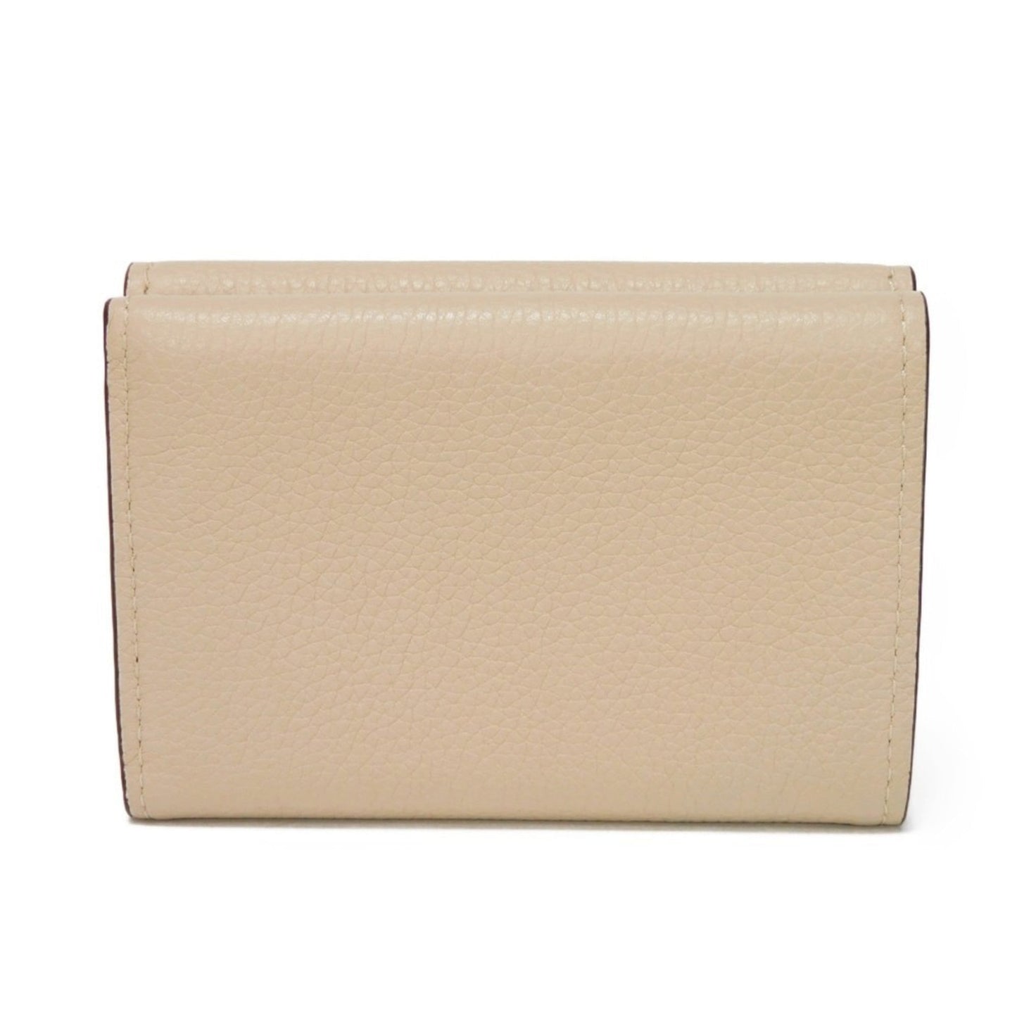 LOUIS VUITTON Trifold Wallet Portefeuille Lock Mini Snap Button Compact LV Logo Greige M69340 Men's Women's Billfold