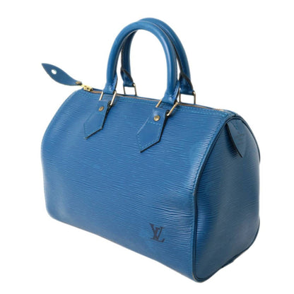 Louis Vuitton Speedy 25 Mini Boston Bag Handbag M43015 Epi Toledo Blue