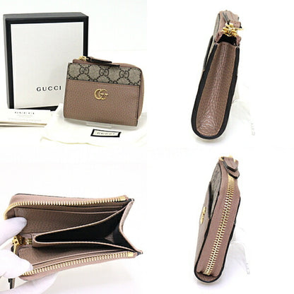 Gucci GG Marmont Zip Mini Wallet 658609 Dusty Pink