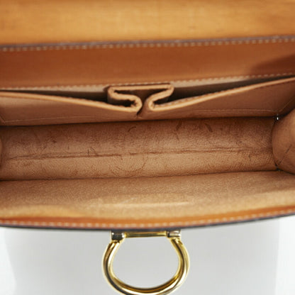 Celine Macadam Handbag Brown PVC Leather Ladies