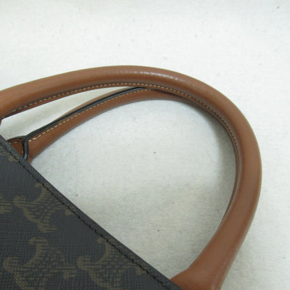 Celine vertical hippo handbag Brown Dark brown PVC coated canvas
