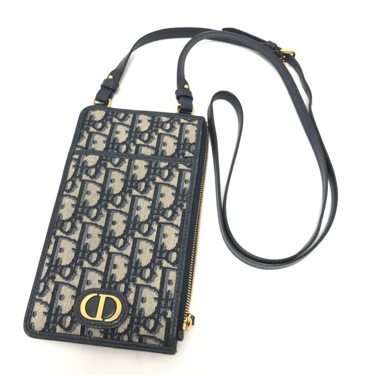 Christian Dior Navy Canvas Shoulder Bag ()