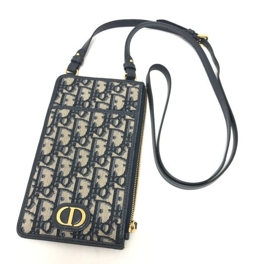 Christian Dior Navy Canvas Shoulder Bag ()