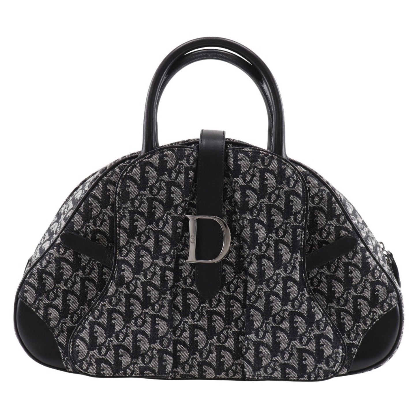 Christian Dior Trotter Navy Trotter Handbag Saddle Bag ()