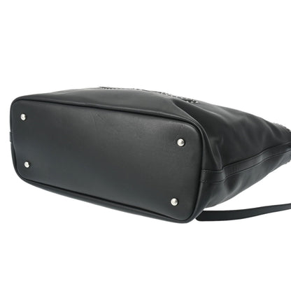 CHANEL Cava Large Size Black Women's Leather Tote Bag