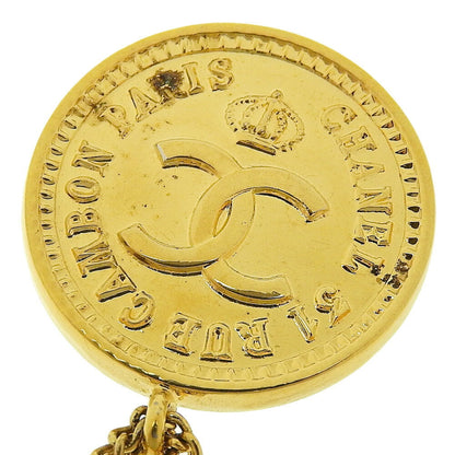 CHANEL bag motif brooch here mark matelasse gold plated ladies