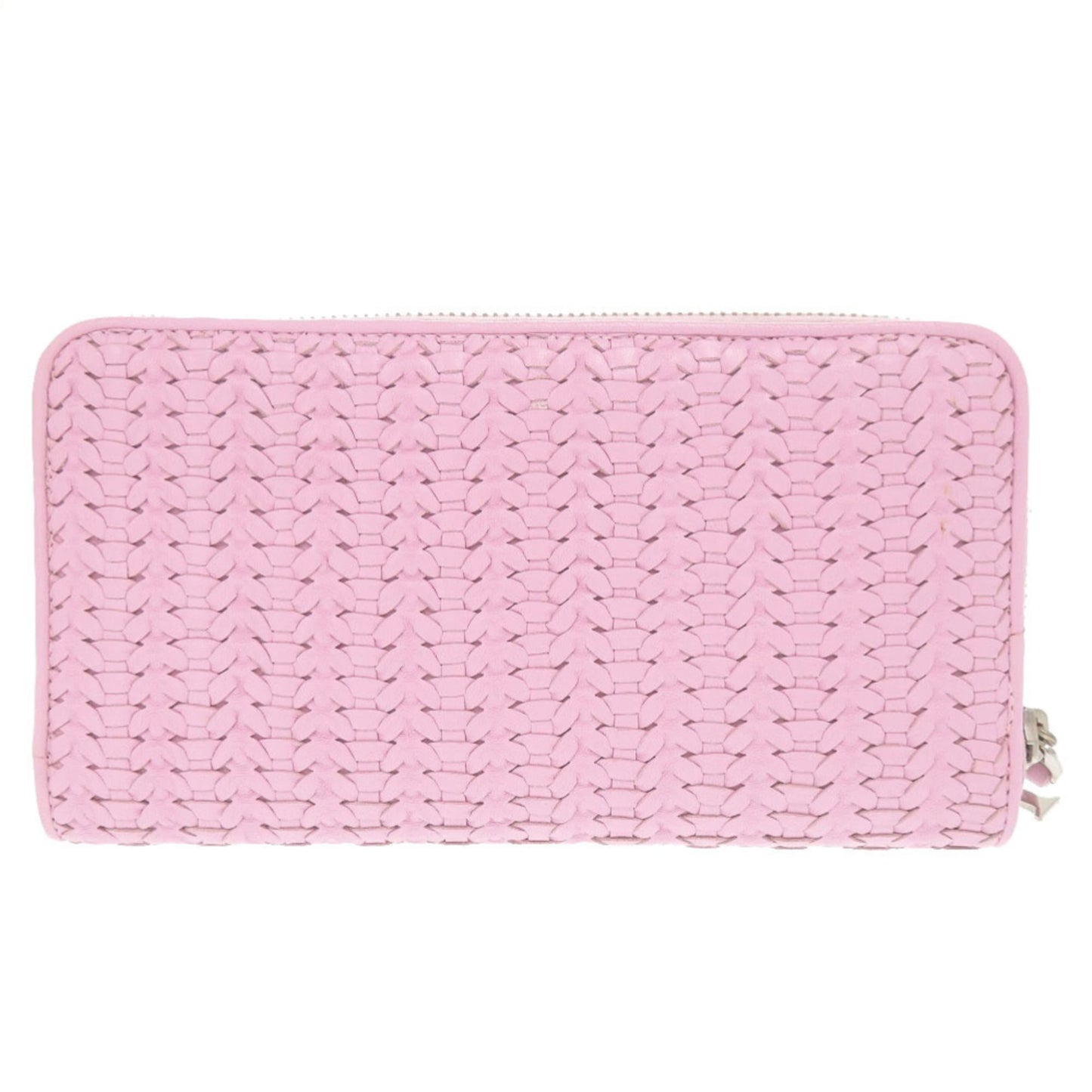 Christian Dior Pink Leather Long Wallet (Bi-Fold) ()