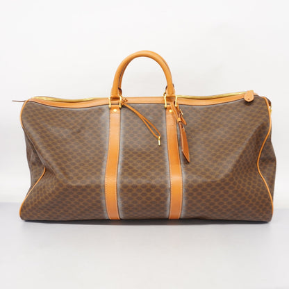 Celine  Macadam Boston Bag Men,Women,Unisex PVC,Leather Brown