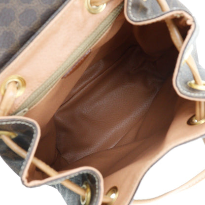 Celine Macadam rucksack daypack M16 PVC x leather tea ladies