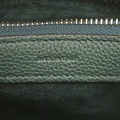 Celine Luggage Microshopper Leather Green Handbag