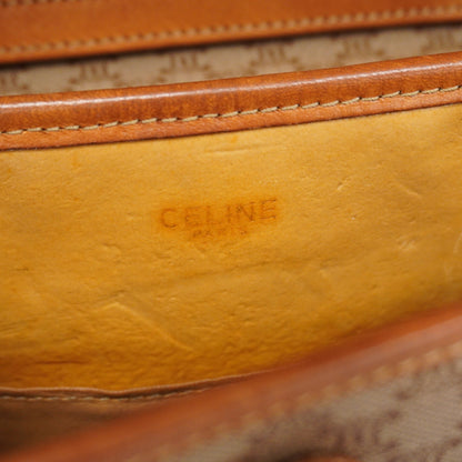 Celine  Macadam Shoulder Bag Women's PVC,Leather Beige