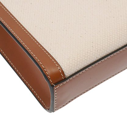 Celine Small Vertical Cover Brown 192082 Women's Canvas Leather Bag