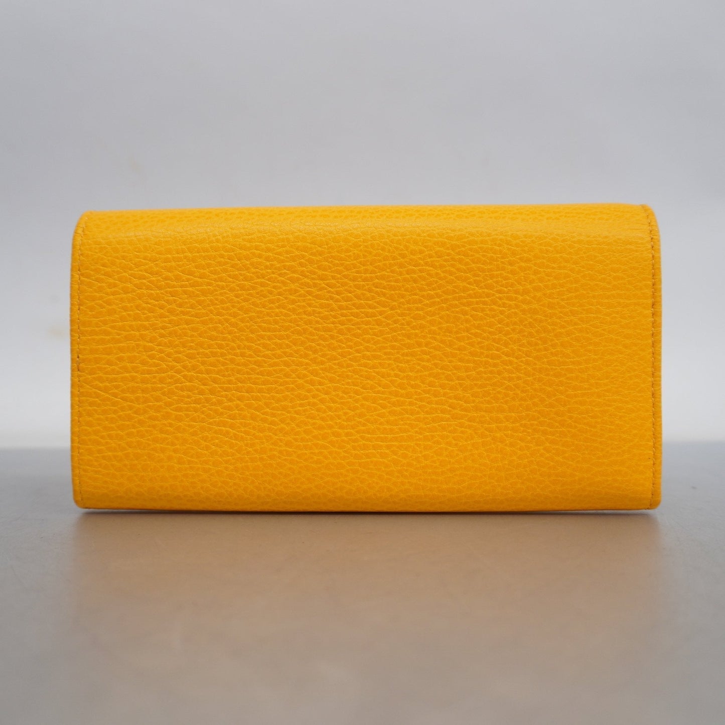 Gucci Long Wallet Women's Leather Yellow