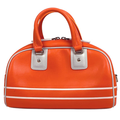 Christian Dior Orange Leather Handbag Shoulder Bag ()
