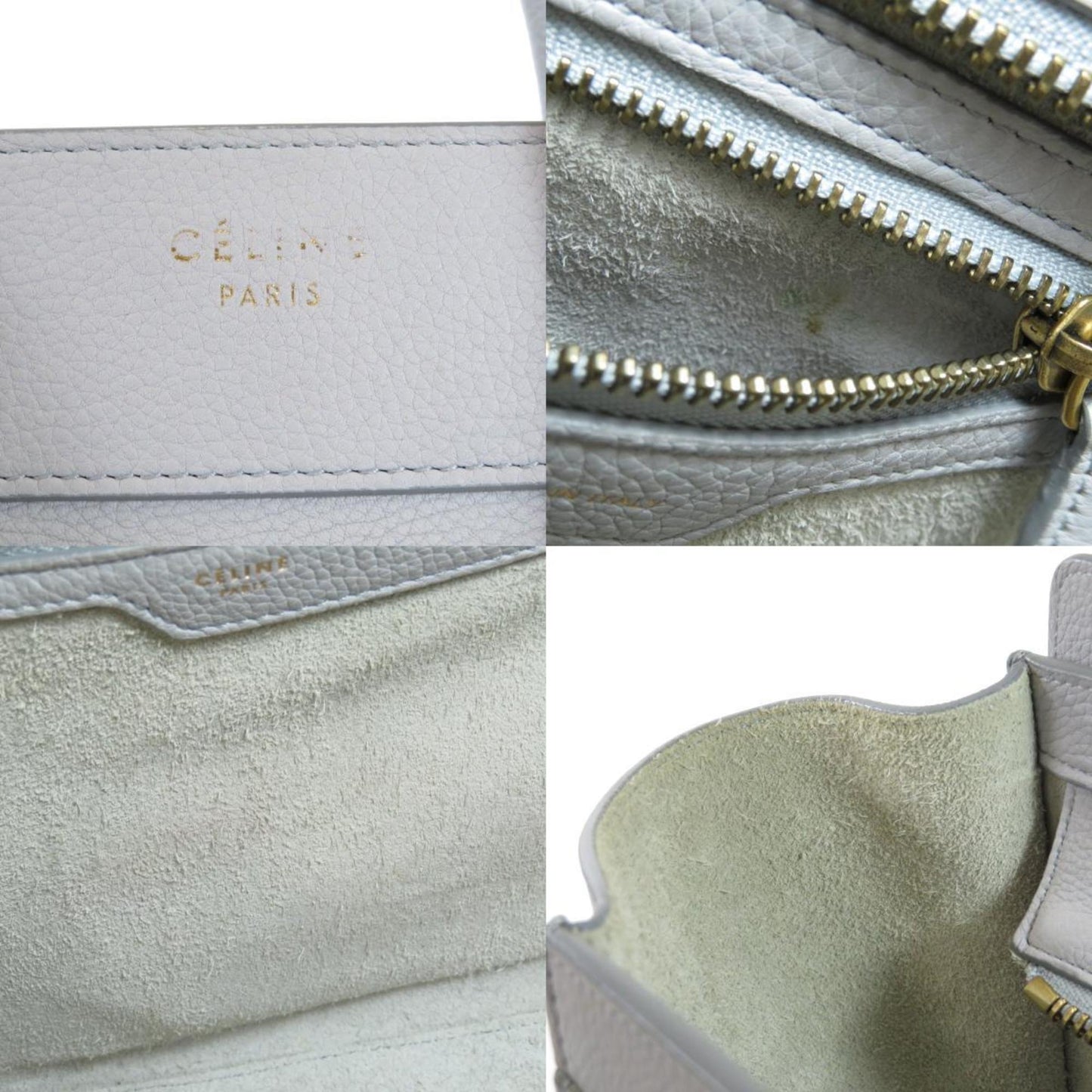 Celine Luggage Micro Handbag Calf Ladies
