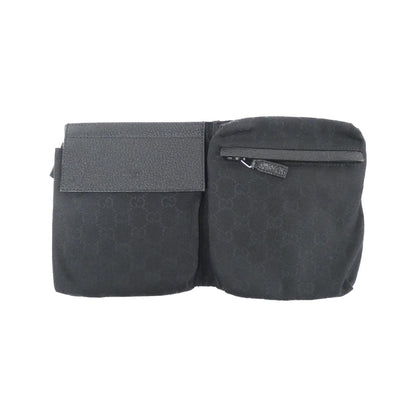 Gucci Black Gg Canvas Fanny Pack ()