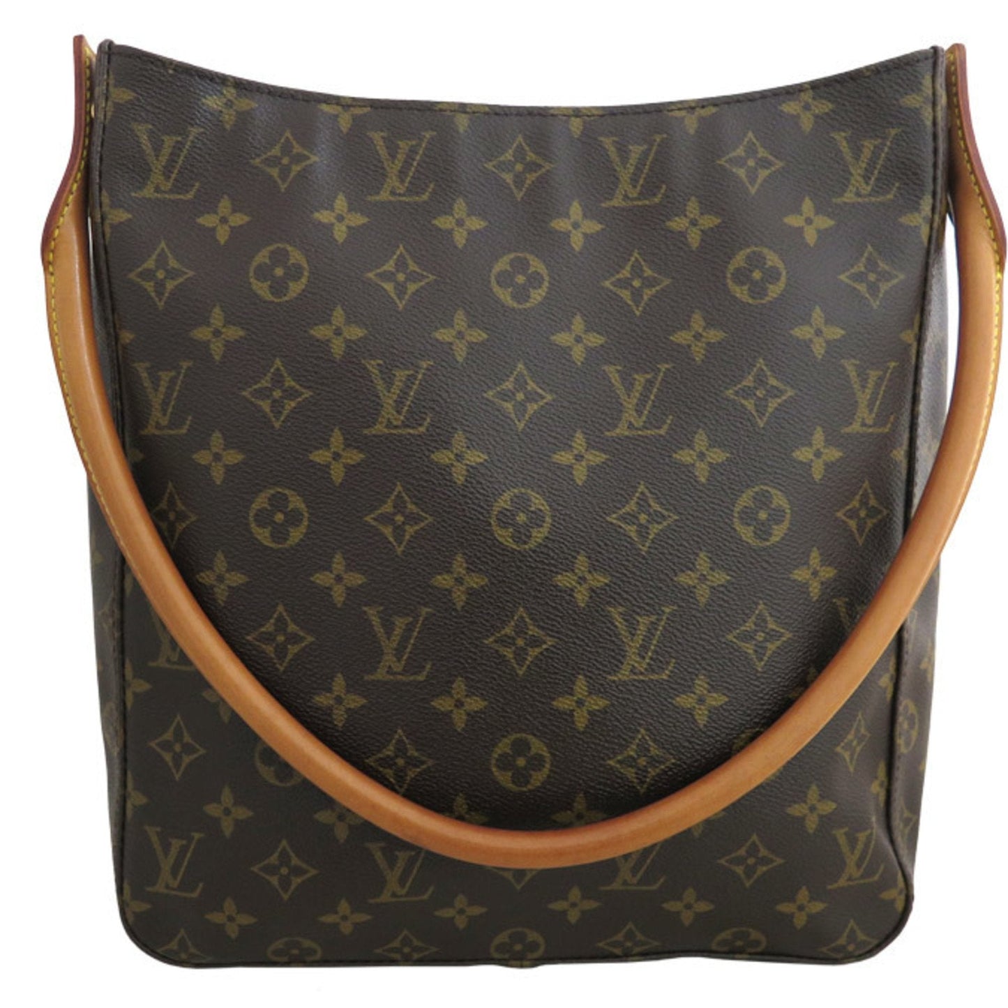 Louis Vuitton Bag Monogram Looping MM Brown x Gold Hardware Canvas Shoulder One Women's M51146