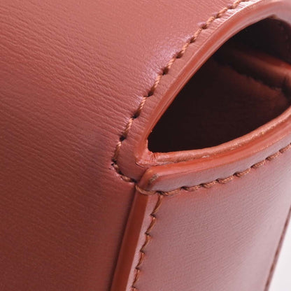 Celine Leather Claude Triomphe Shoulder Bag 10I513DPV Orange Ladies