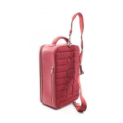 Christian Dior Red Color Leather Fanny Pack Sling Bag ()