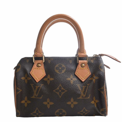 Louis Vuitton Monogram Speedy Handbag M41534 Brown Women's