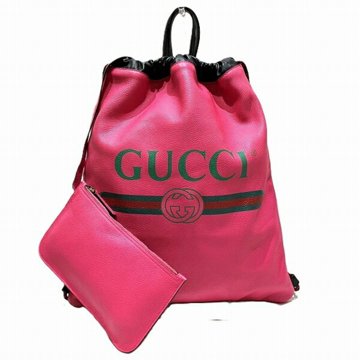 Gucci Pink Leather Backpack ()