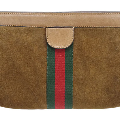 GUCCI Vintage Clutch Bag Sherry Line Perfume Suede Second Women's