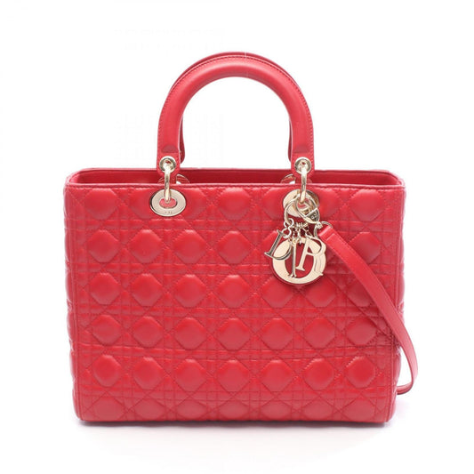 Christian Dior Red Color Leather Handbag ()