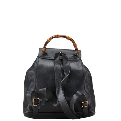 Gucci Black Leather Backpack