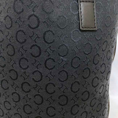 Celine Tote Bag Black Gold C Macadam MC00/2 Canvas Leather  CC Shoulder Ladies