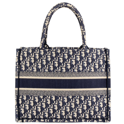 Christian Dior Navy Canvas Handbag Tote Bag ()