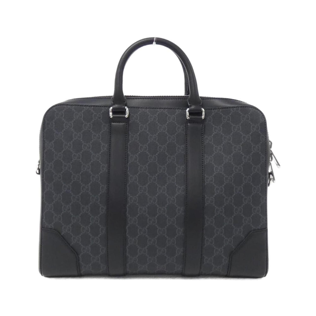 Gucci Black Gray Gg Supreme Briefcase
