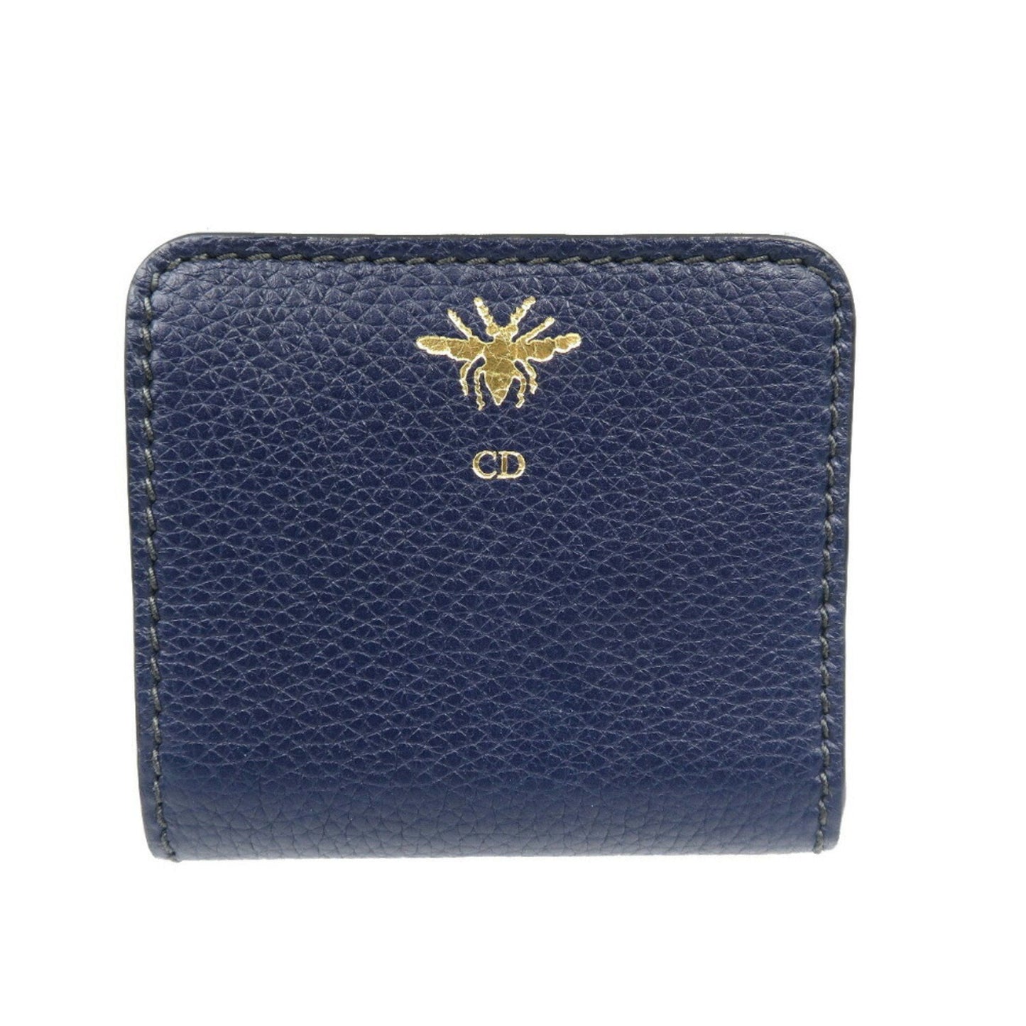 Christian Dior Navy Leather Wallet (Bi-Fold) ()