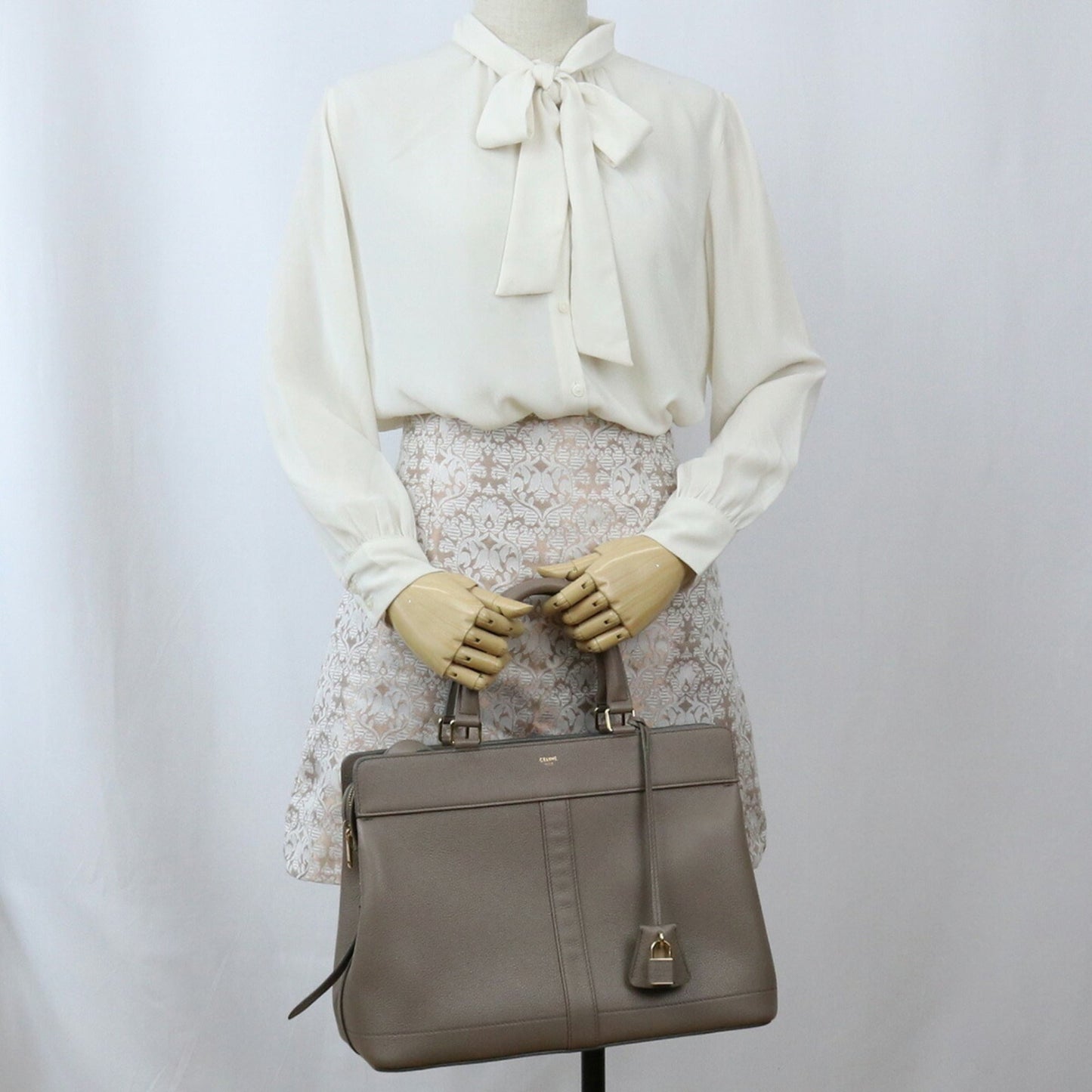 Celine Medium Kaba de France 192663 Handbag Leather Ladies