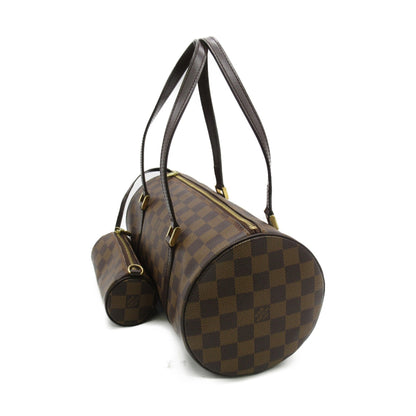 LOUIS VUITTON Papillon 30 Shoulder Bag Brown Ebene Damier PVC coated canvas N51303