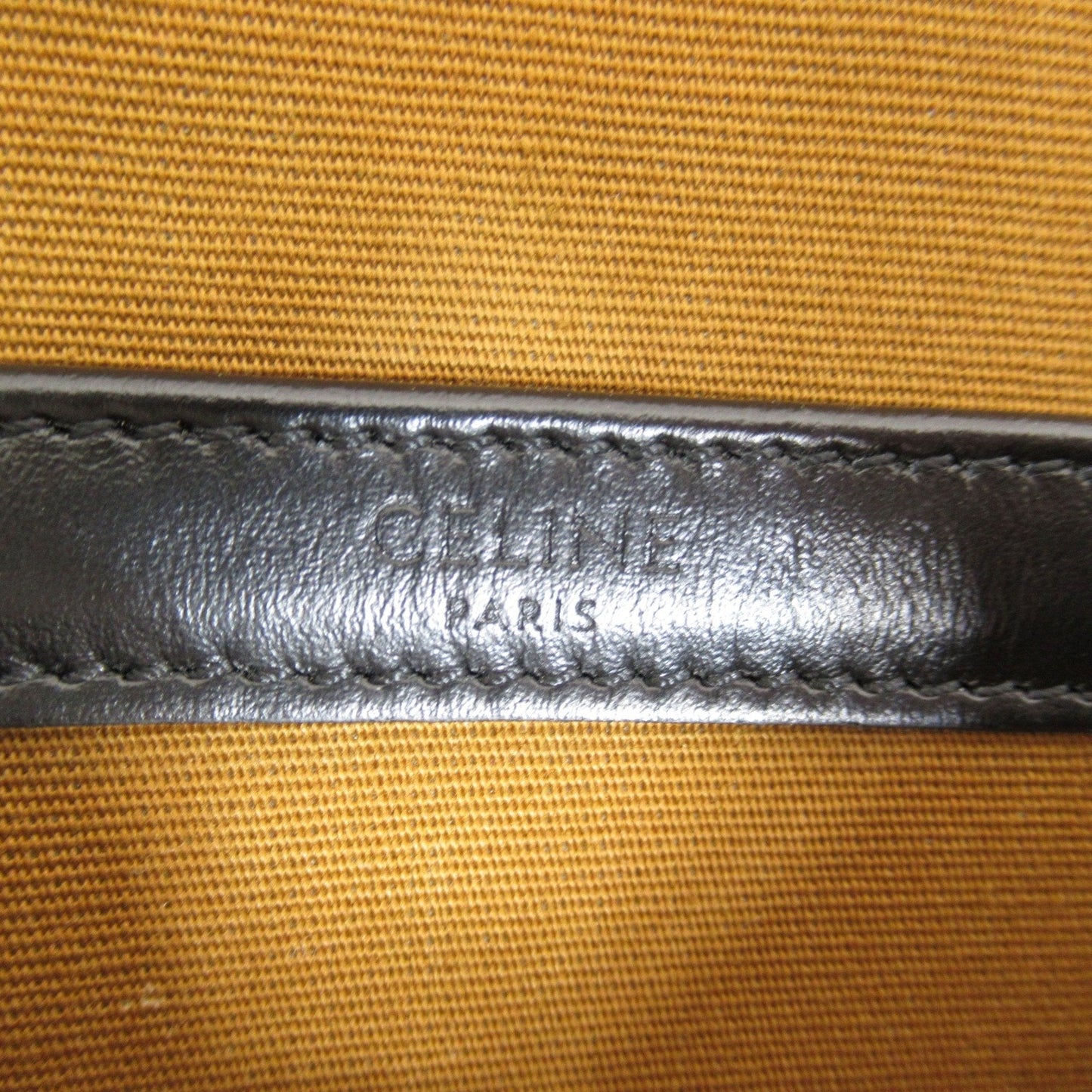 Celine Shoulder Bag Brown Dark brown PVC coated canvas