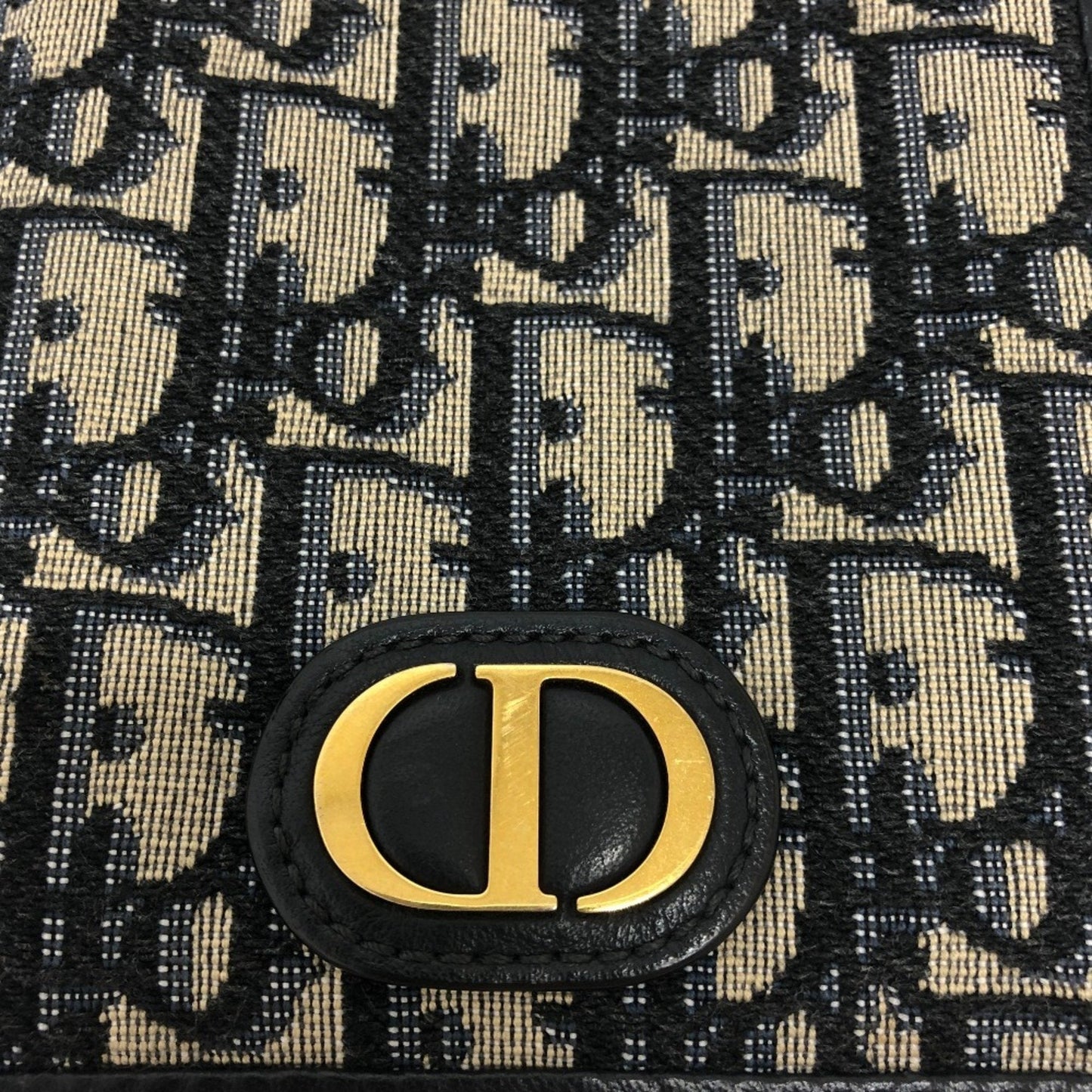 Christian Dior Navy Canvas Shoulder Bag ()