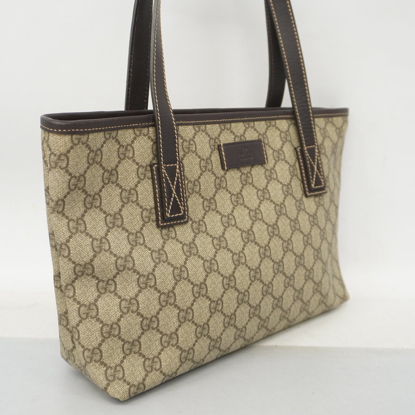 Gucci Tote Bag Sherry 21138 GG Supreme Beige Women's GG Supreme