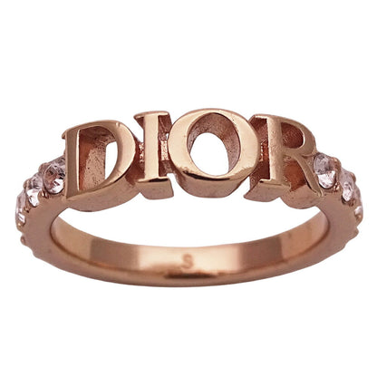 Christian Dior Pink Gold Metal Band Ring ()