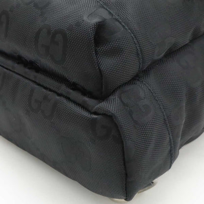 Gucci Black Nylon Canvas Leather Shoulder Bag Sling Bag