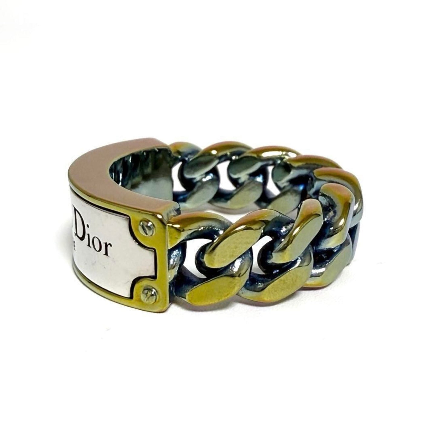 Christian Dior Multi-Color Metal Band Ring ()