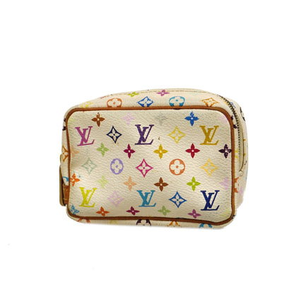 Louis VuittonAuth  Monogram Multicolore True Swapiti M58033 Women's Pouch Blanc