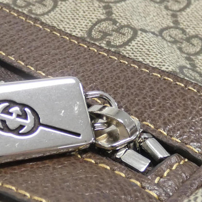 Gucci Beige Brown Gg Supreme Leather Boston Bag