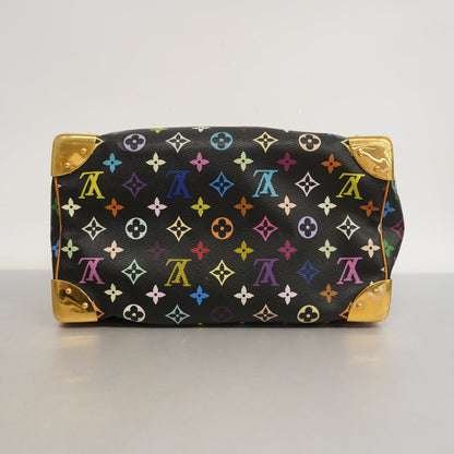 LOUIS VUITTONAuth  Monogram Multicolore Speedy 30 M92642 Women's HandBag Noir