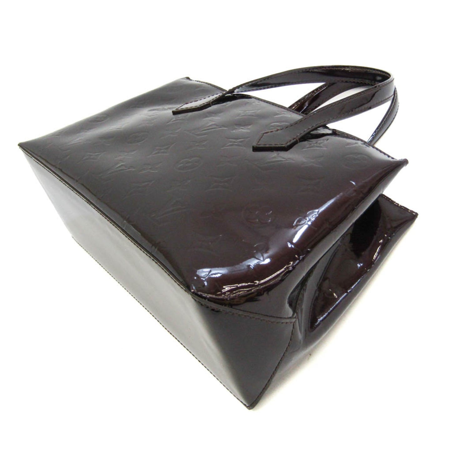 LOUIS VUITTON Monogram Vernis Wilshire PM M93641 Women's Handbag Amarante
