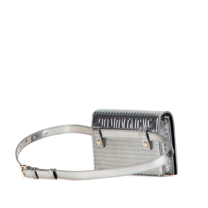 Christian Dior Silver Leather Shoulder Bag ()