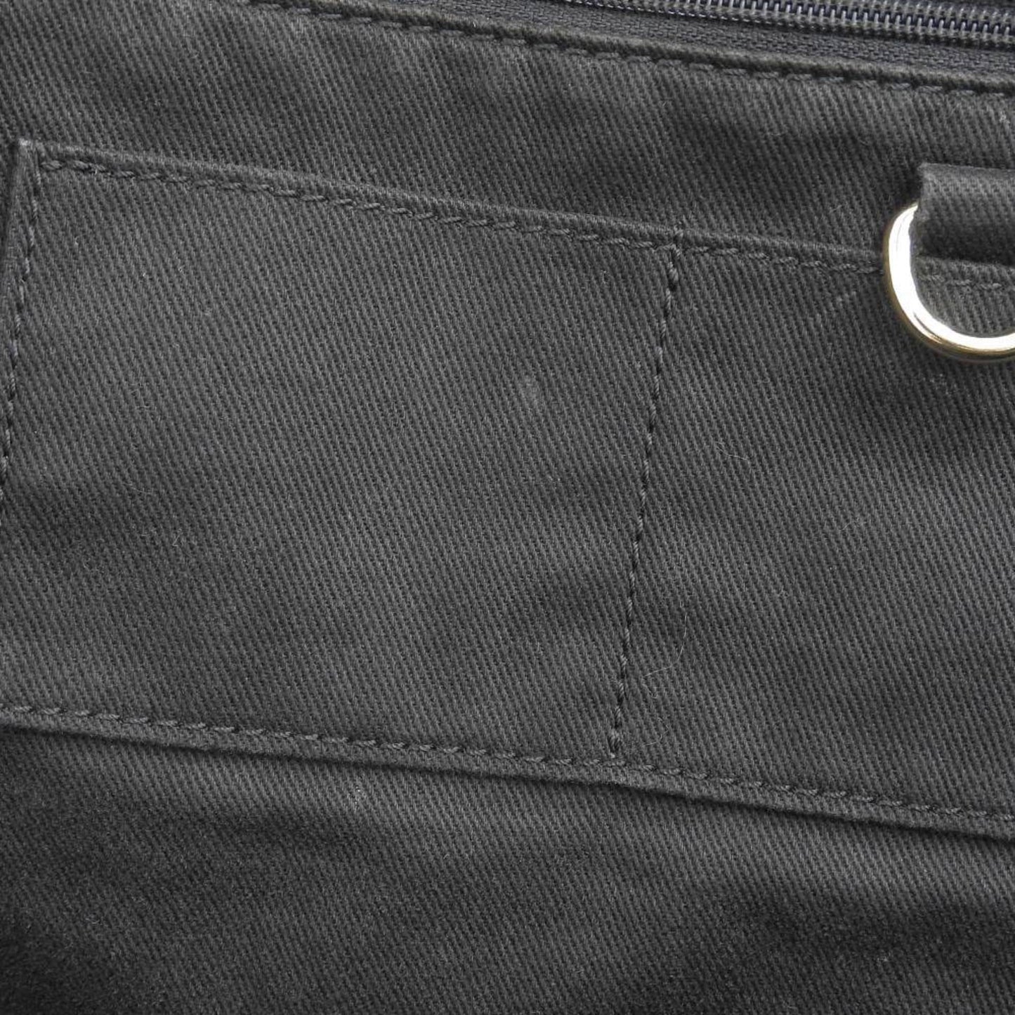 Celine tote bag carriage pattern large canvas black beige WC ST 0077